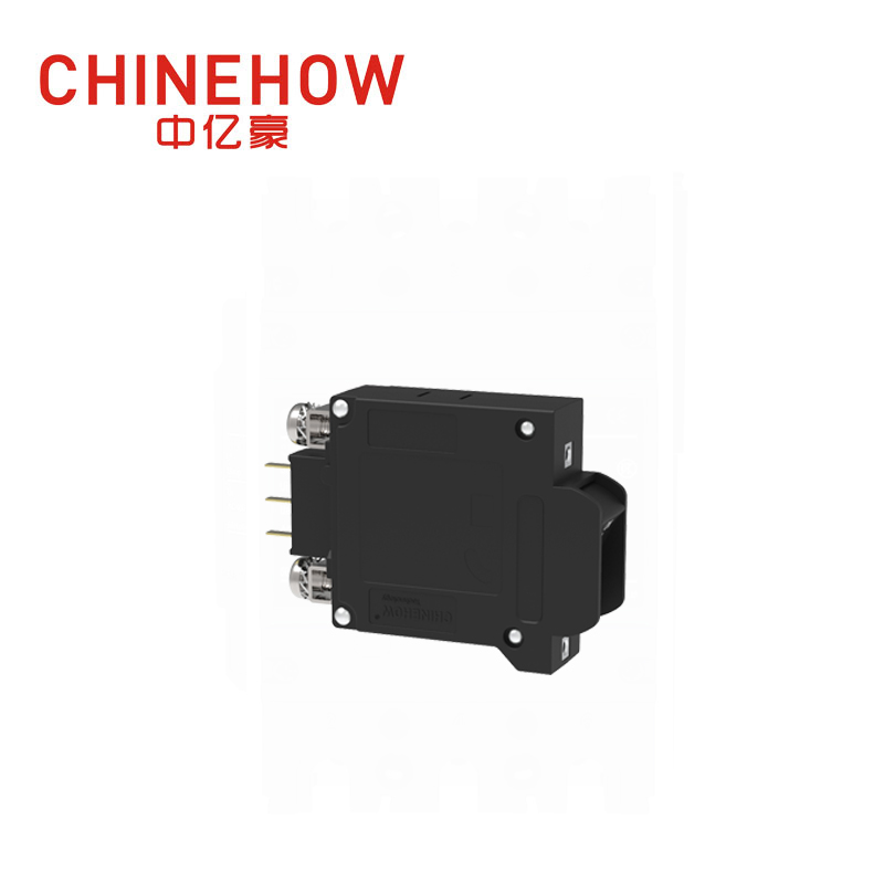 CVP-TH 带防护辅助开关和 M5 螺杆​​母线的液压磁力断路器角摇臂执行器 1P 